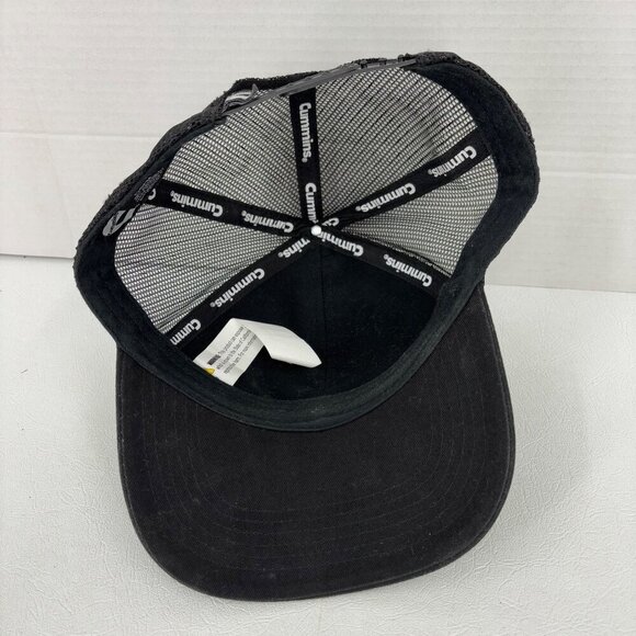 Cummins Turbo Diesel Snapback Trucker Hat One Size Black Mesh Back Baseball Cap - Picture 6 of 8